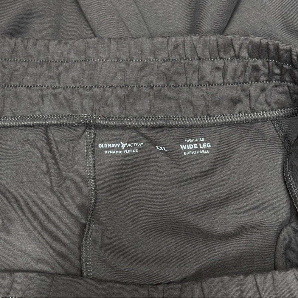 {Old Navy} "Dynamic Fleece High Rise Wide Leg Breathable in Temple Stone" Pants - Picture 6 of 8